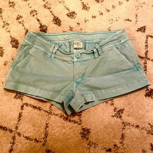 Low rise turquoise short by Mossimo
